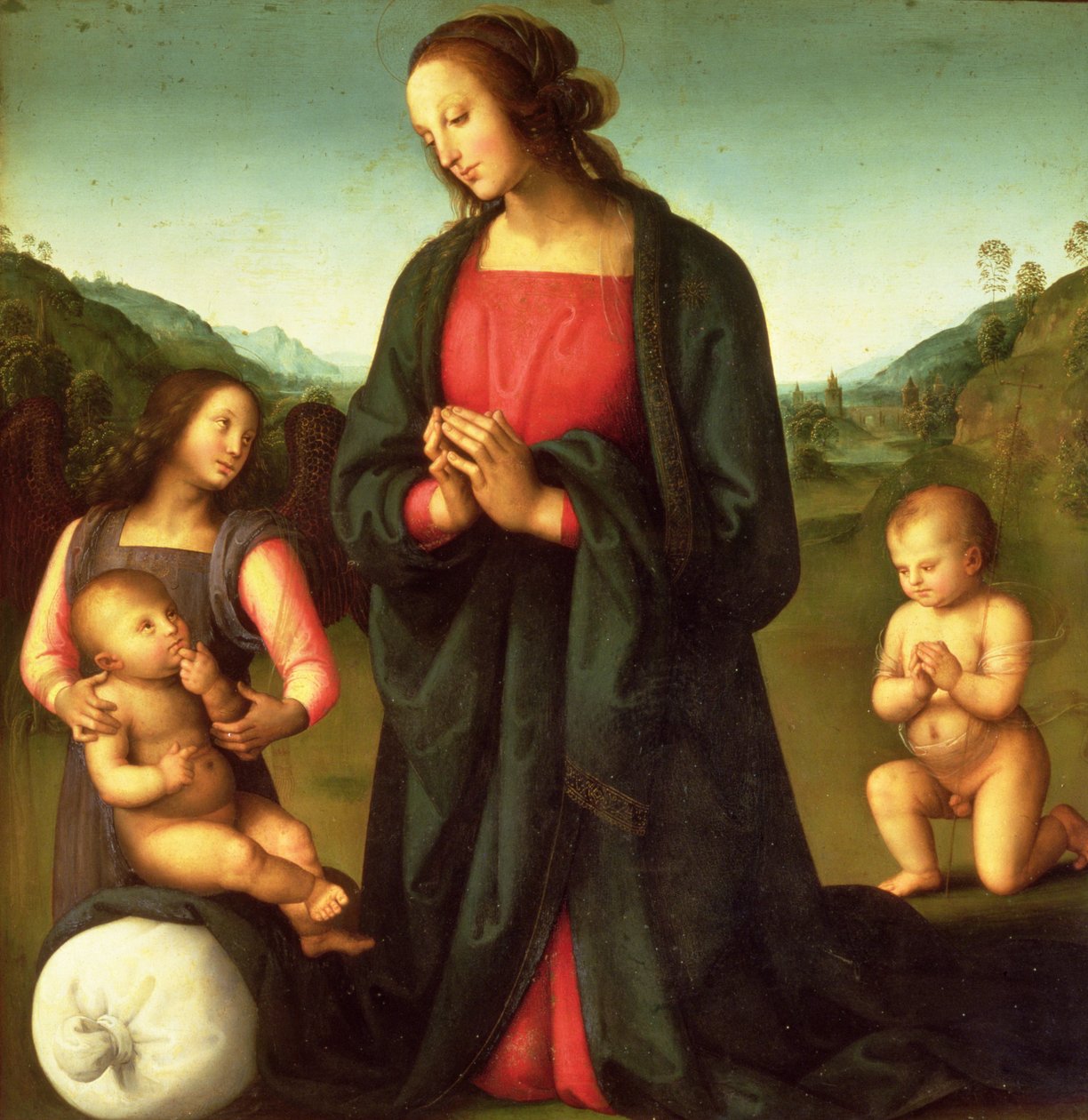 麦当娜崇拜基督的孩子（Madonna del Sacco） 作者 彼得罗·佩鲁吉诺（Pietro Perugino）