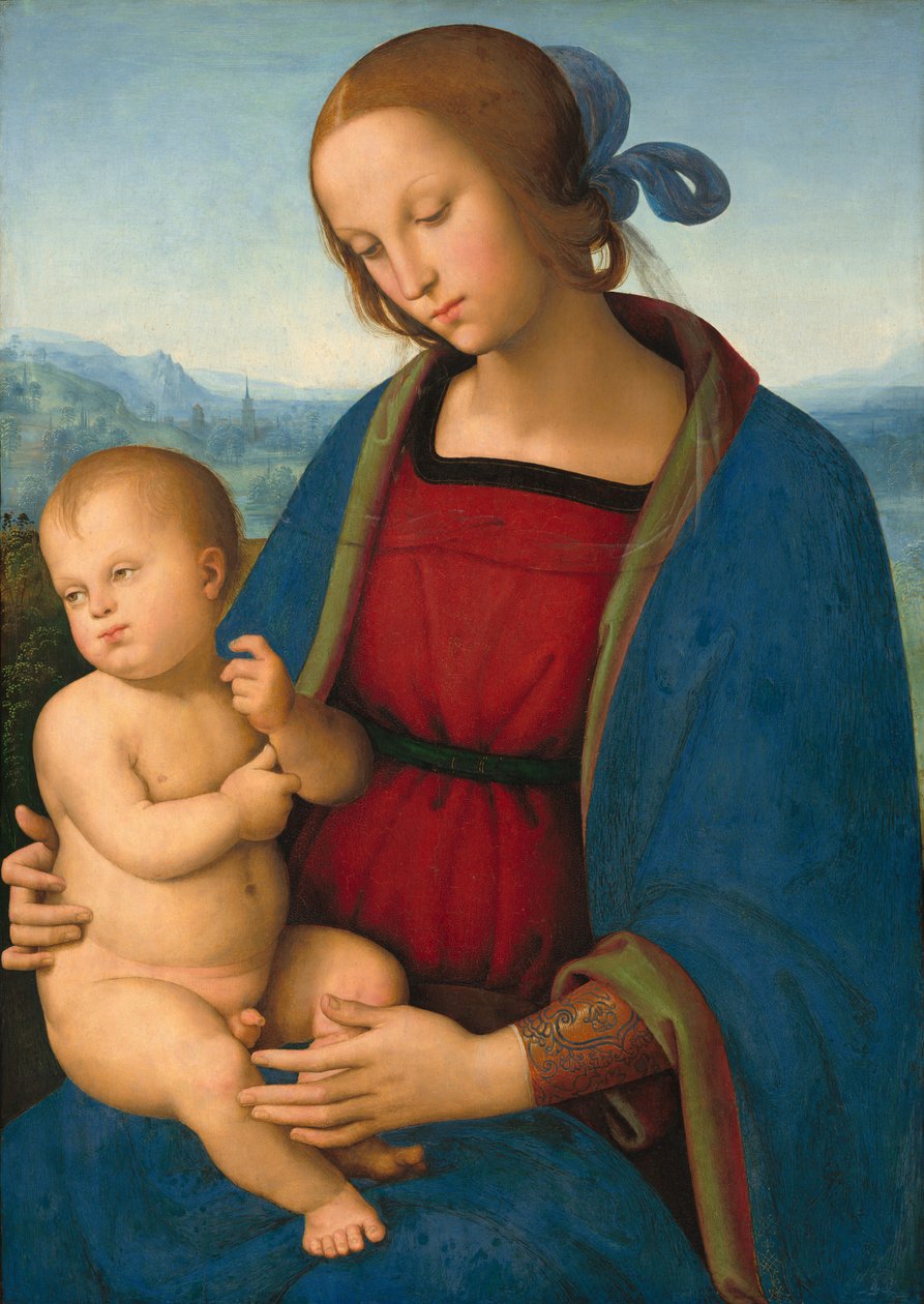 圣母玛利亚和孩子 作者 彼得罗·佩鲁吉诺（Pietro Perugino）