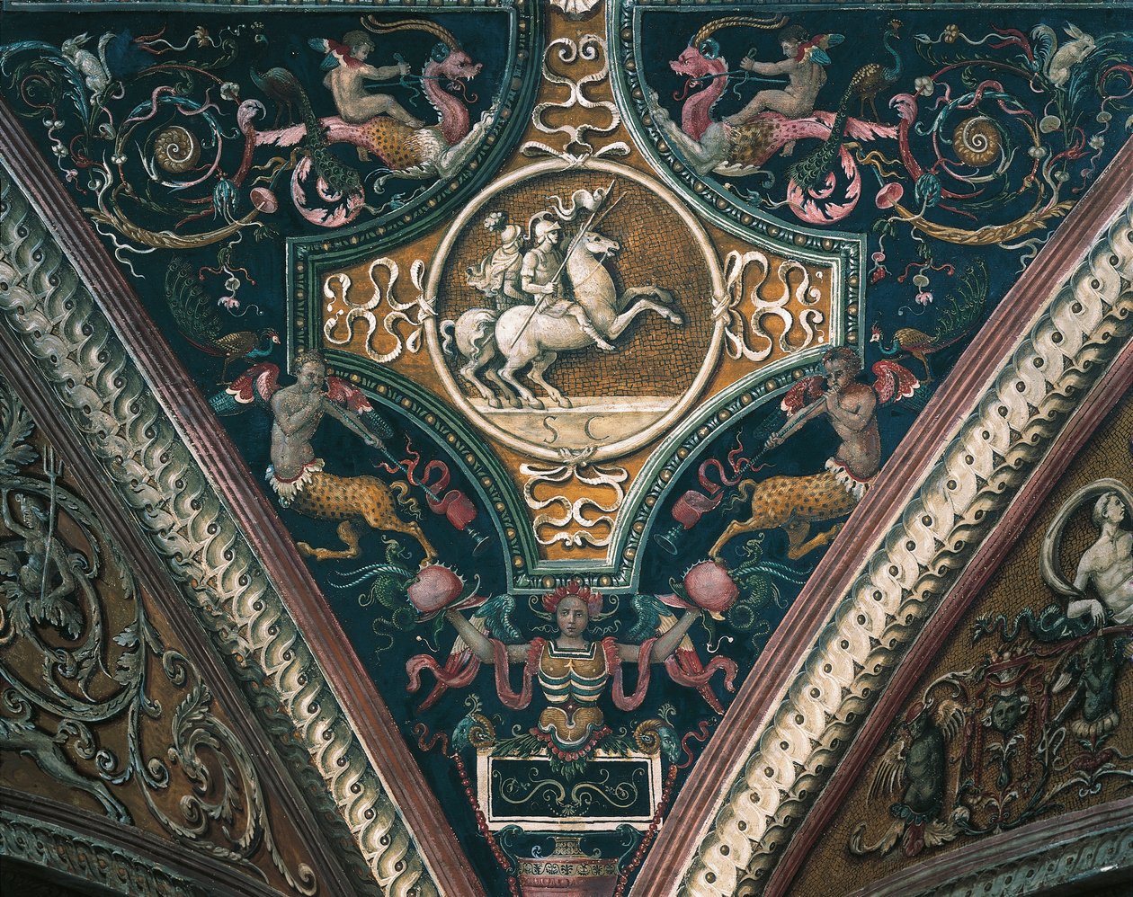 行星和怪诞的装饰图案 作者 彼得罗·佩鲁吉诺（Pietro Perugino）