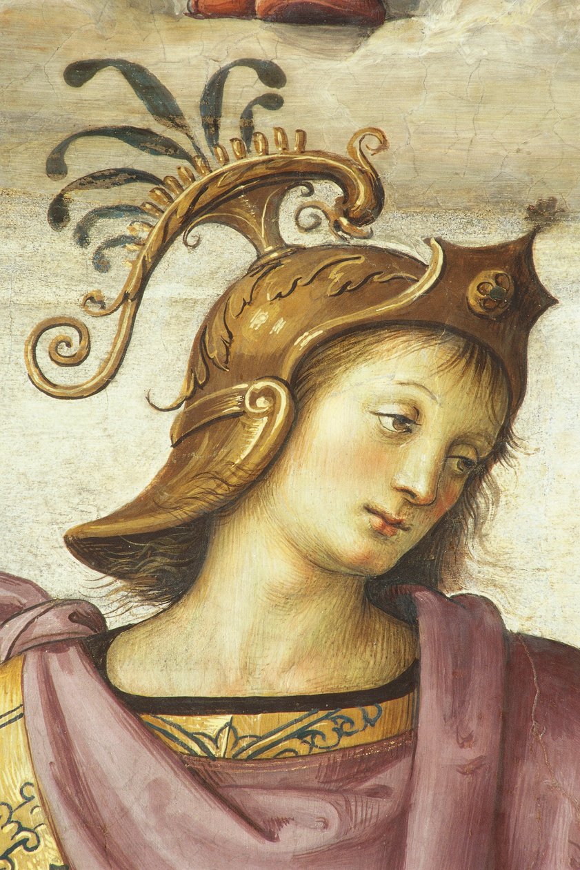 Publius Scipio，佩鲁吉诺（约1450年-1523年），壁画，观众大厅，Cambio学院，Palazzo dei Priori，佩鲁贾，翁布里亚，意大利，15和16世纪。 作者 彼得罗·佩鲁吉诺（Pietro Perugino）