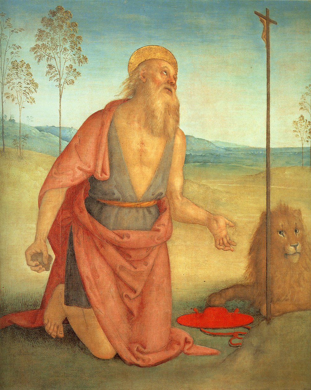 圣杰罗姆角1512 作者 彼得罗·佩鲁吉诺（Pietro Perugino）