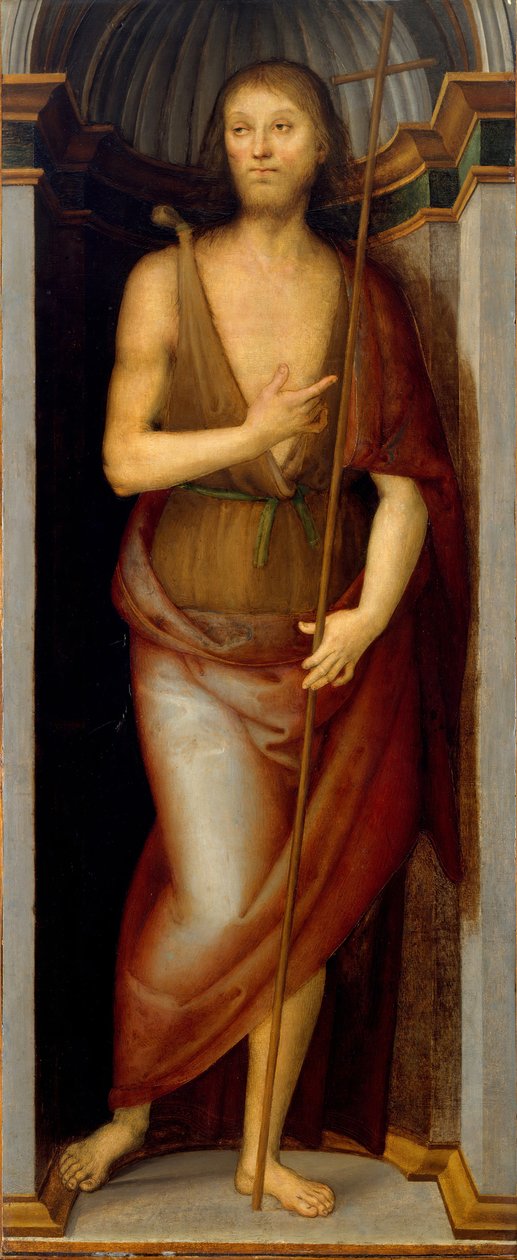 施洗者圣约翰，圣露西。 作者 彼得罗·佩鲁吉诺（Pietro Perugino）