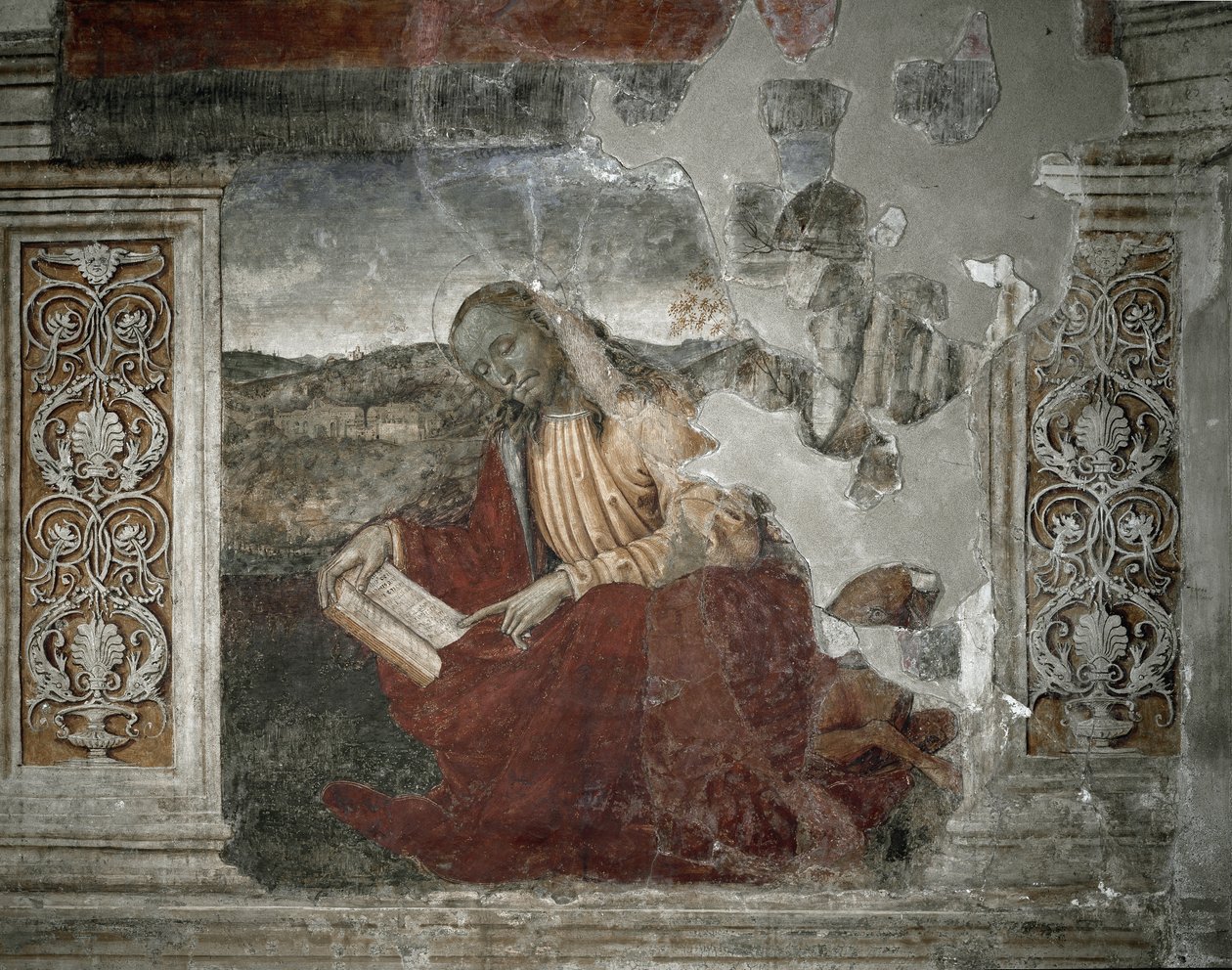 传道者圣路加（壁画 作者 彼得罗·佩鲁吉诺（Pietro Perugino）