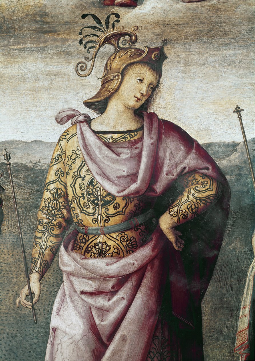 Scipio Africanus，强度和节制的细节（壁画 作者 彼得罗·佩鲁吉诺（Pietro Perugino）