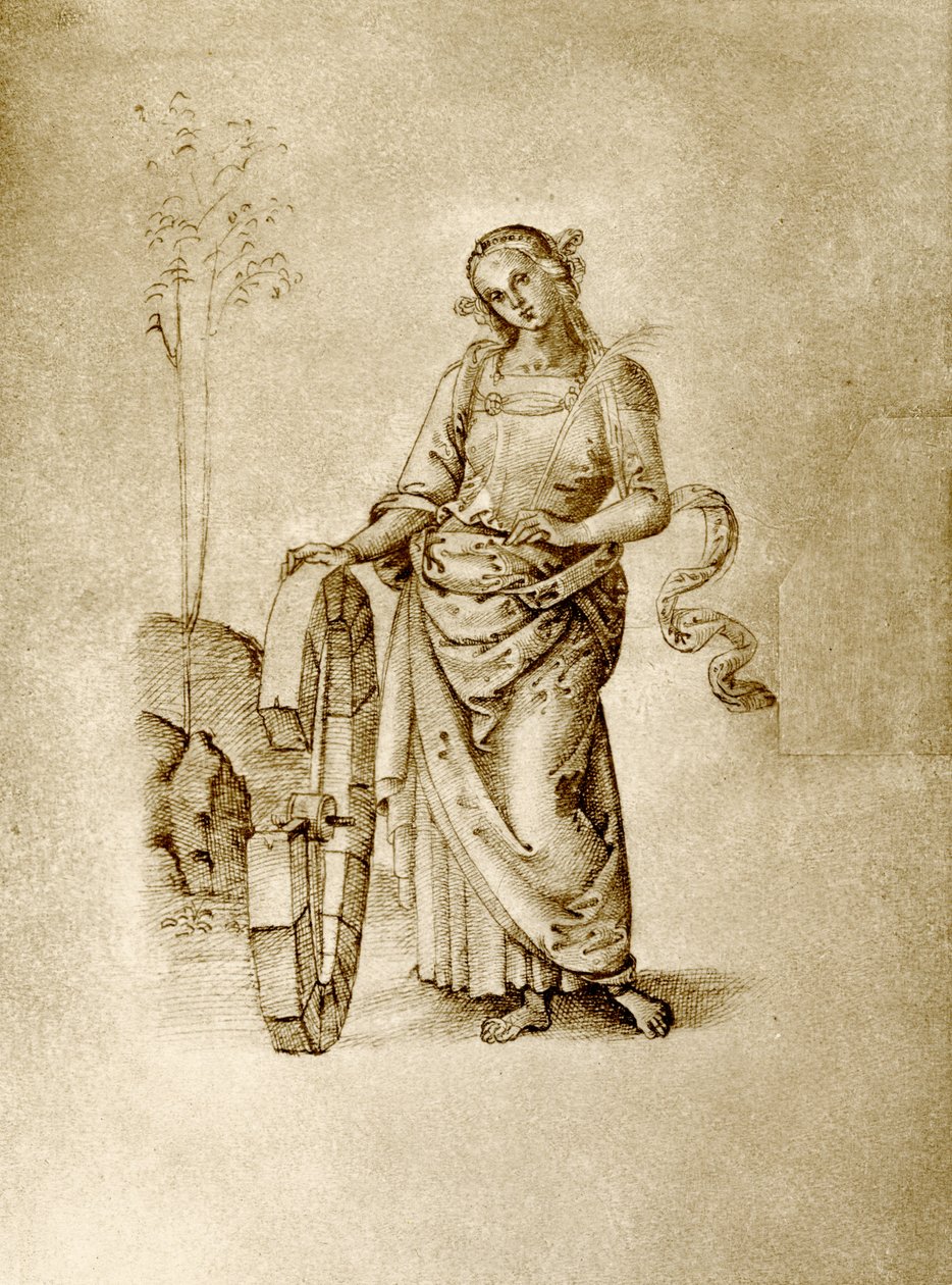 圣凯瑟琳 作者 彼得罗·佩鲁吉诺（Pietro Perugino）
