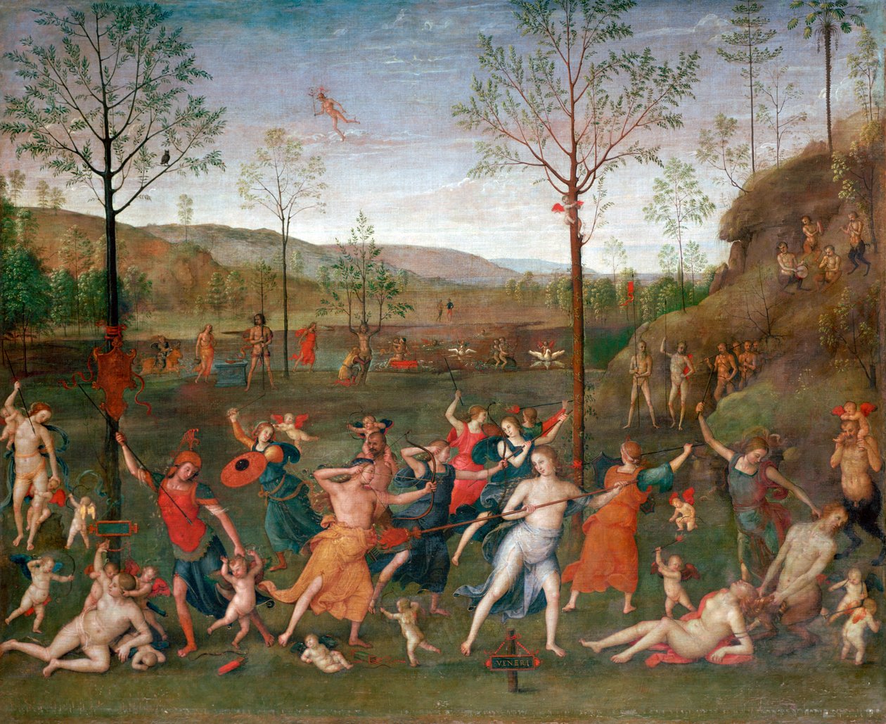 爱与贞操之战，c1503-1523 作者 彼得罗·佩鲁吉诺（Pietro Perugino）