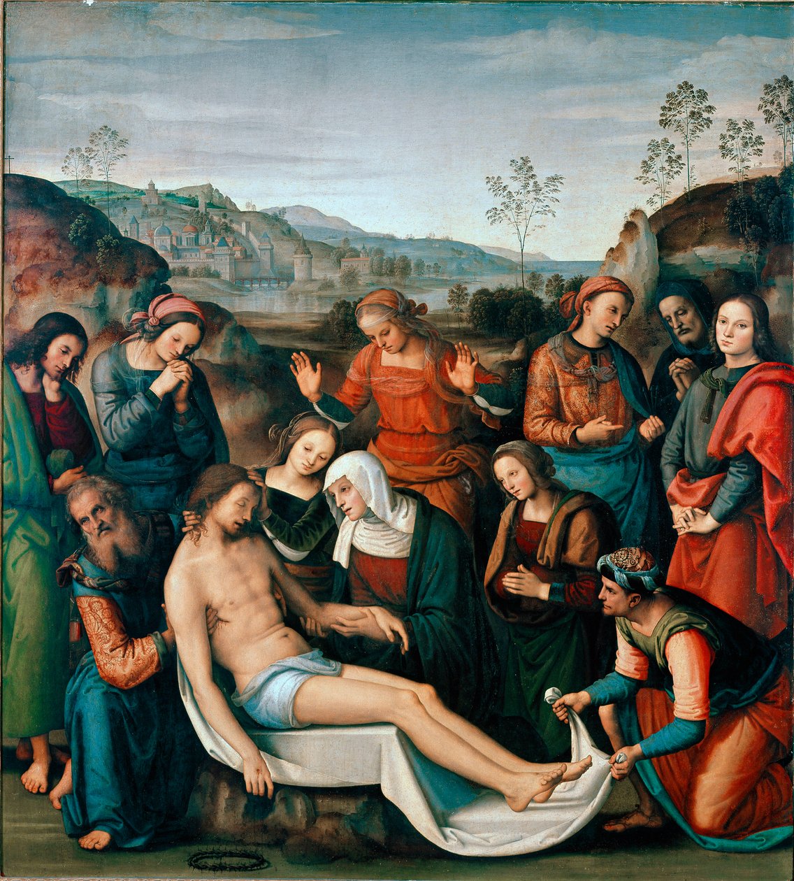 Pietro Vannucci dit il Perugino对基督之死的沉积或哀叹 作者 彼得罗·佩鲁吉诺（Pietro Perugino）