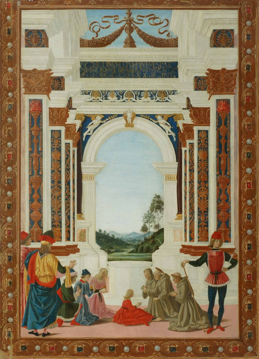 圣伯纳德的治愈奇迹，c。 1473 作者 彼得罗·佩鲁吉诺（Pietro Perugino）