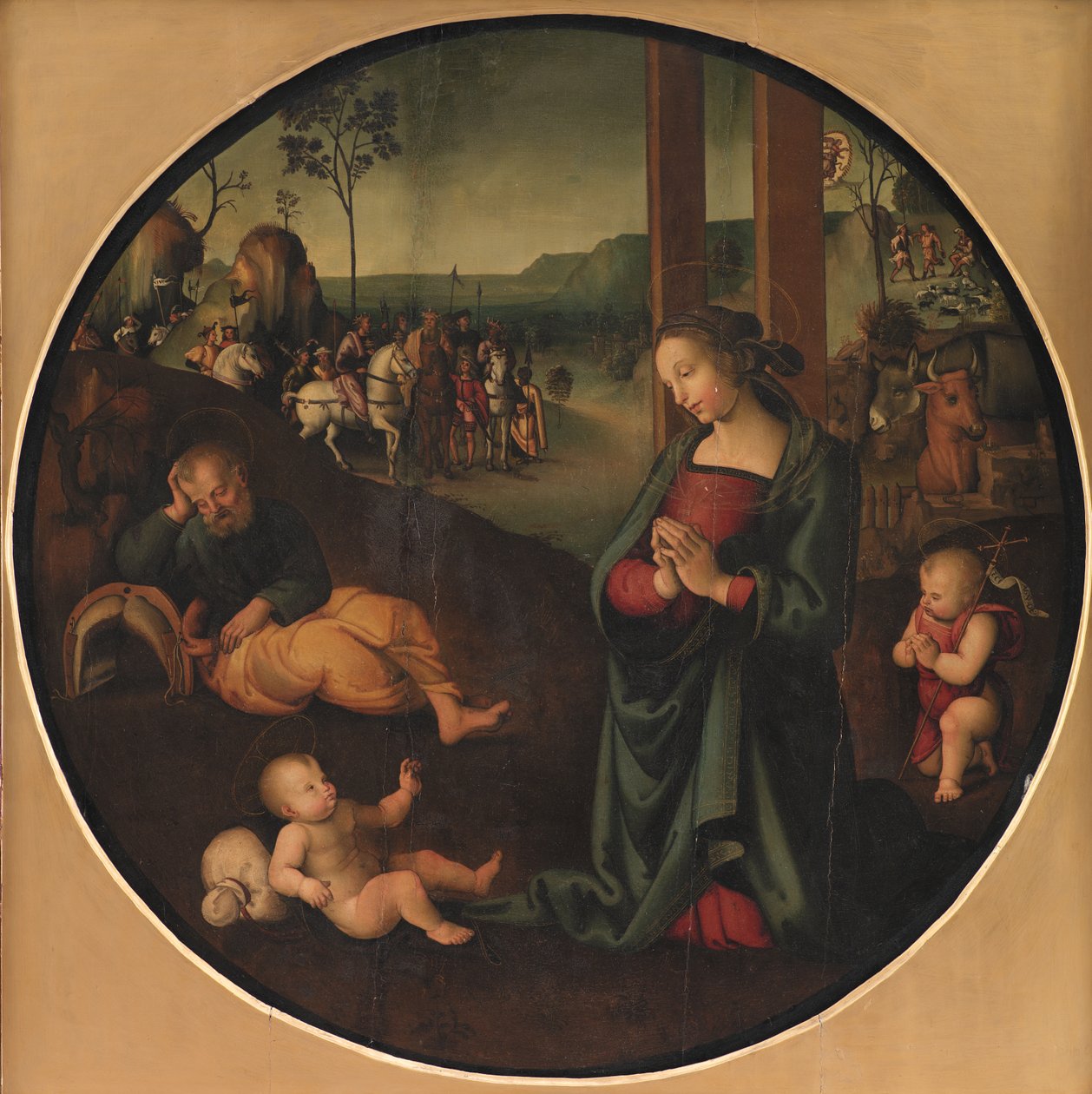 神圣家族 作者 彼得罗·佩鲁吉诺（Pietro Perugino）