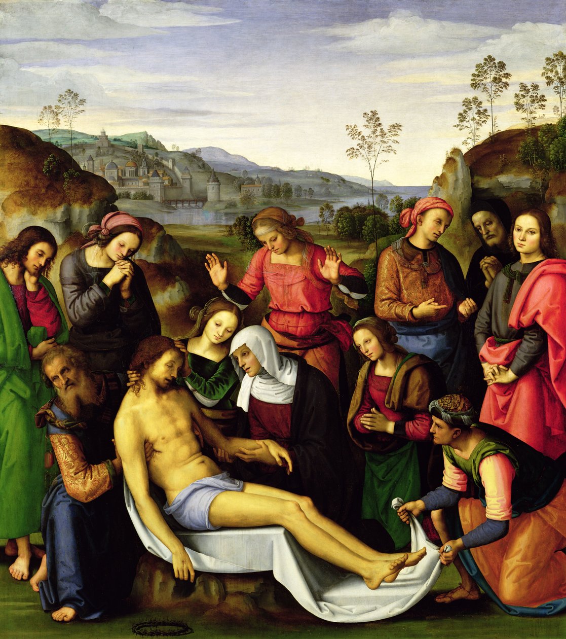 1495年基督的哀悼 作者 彼得罗·佩鲁吉诺（Pietro Perugino）