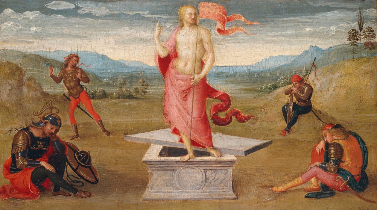 复活。 作者 彼得罗·佩鲁吉诺（Pietro Perugino）