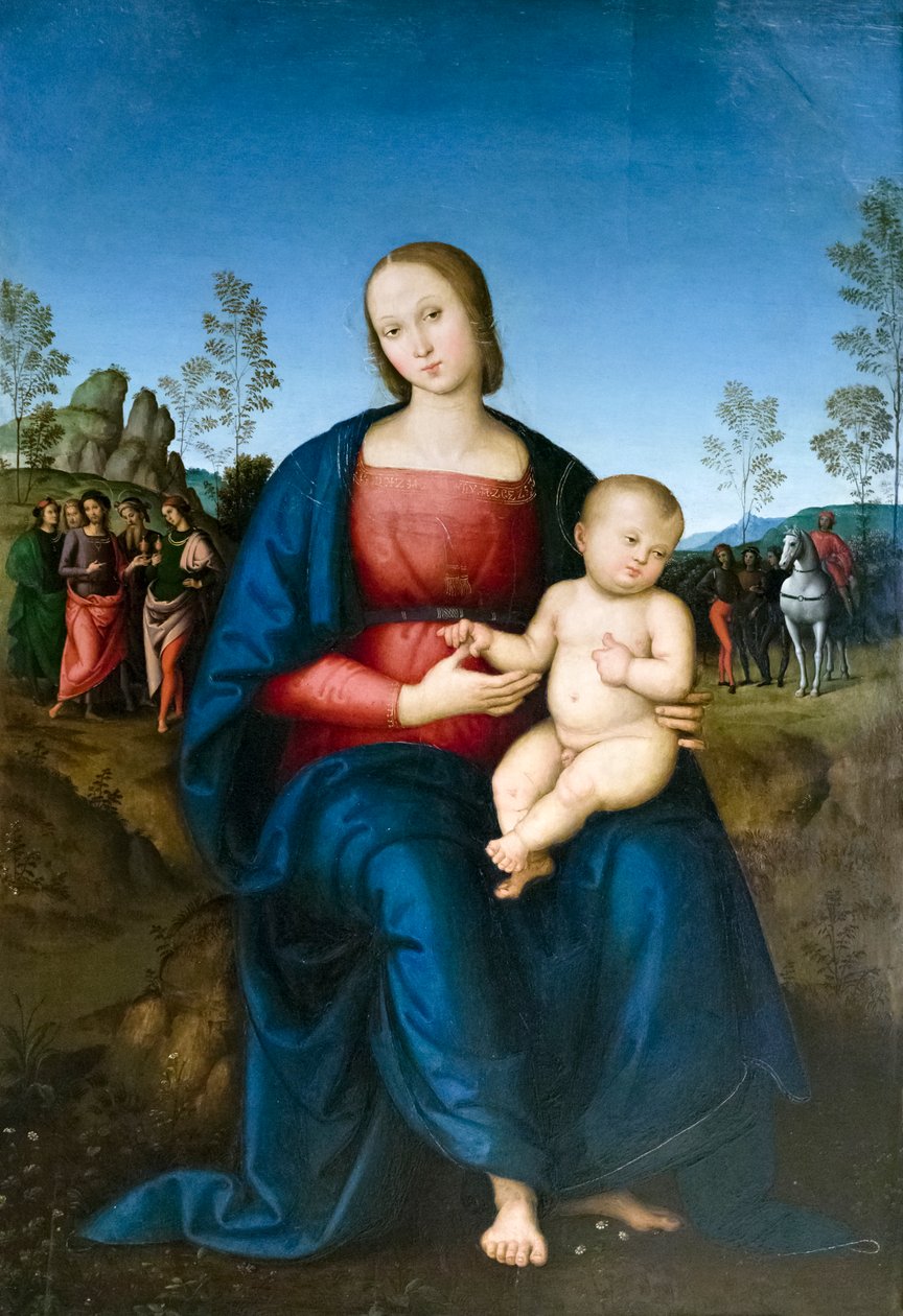 处女与孩子 作者 彼得罗·佩鲁吉诺（Pietro Perugino）