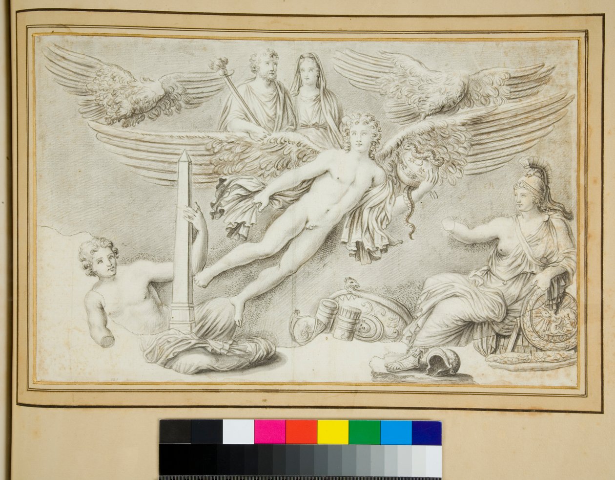 Apotheosis of Antoninus and Faustina (chalk) 作者 彼得罗·桑蒂·巴托利（Pietro Santi Bartoli）