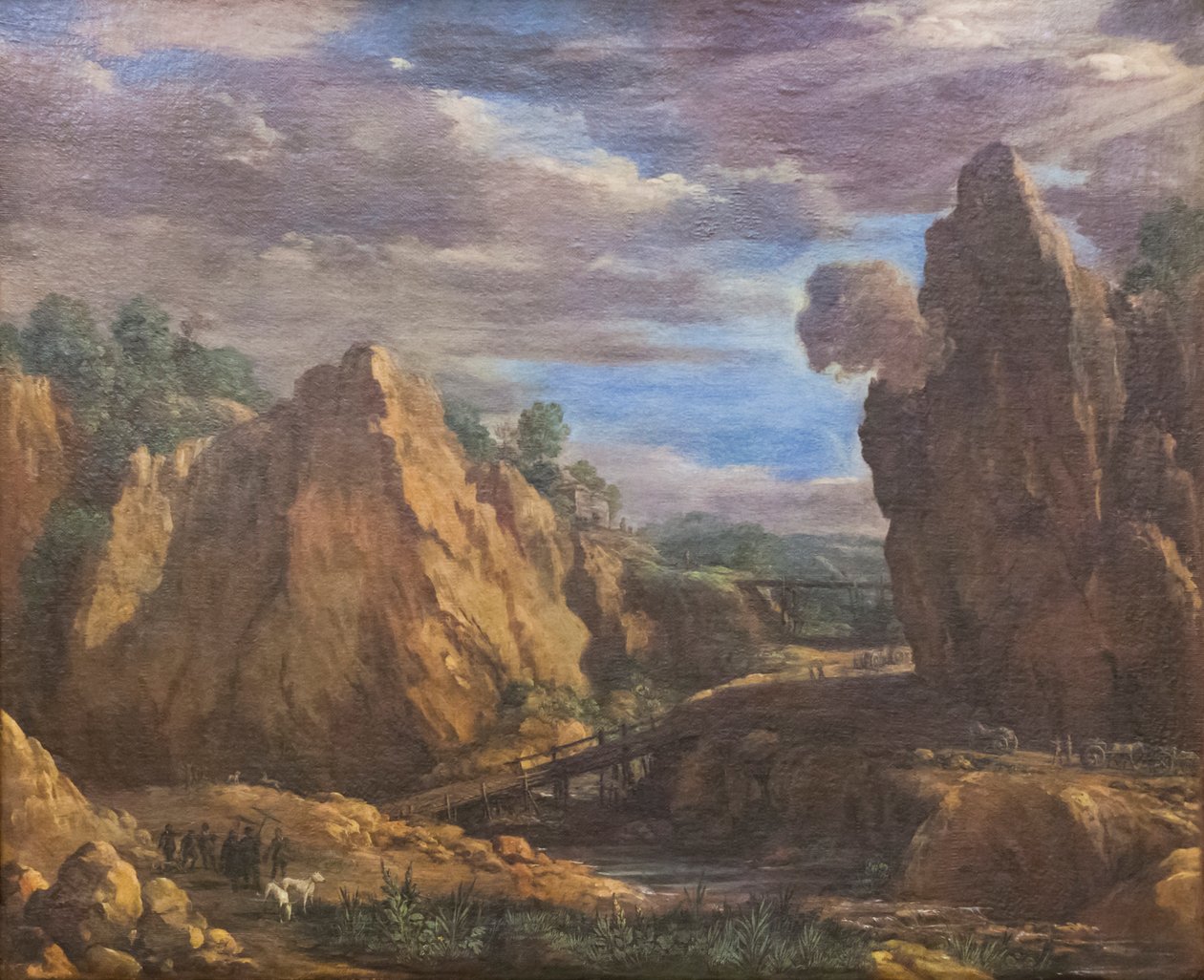 托尔法的矾矿，约 1630 年（布面油画） 作者 彼得罗·达 (1596 1669) 科尔托纳