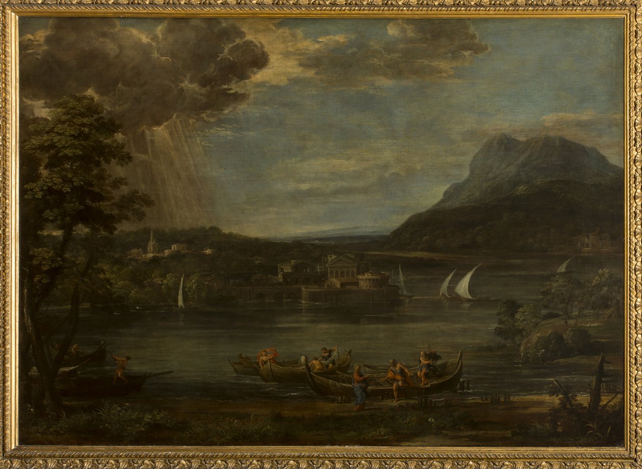 景观与圣彼得的召唤 作者 Pietro da Cortona