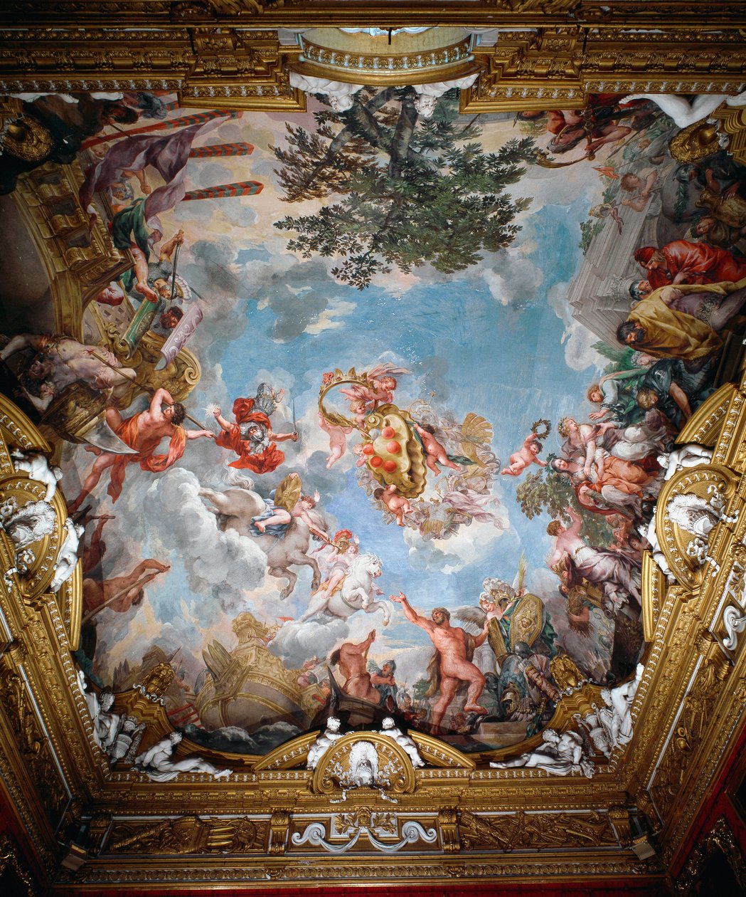 战后的火星，火星大厅的拱顶 作者 Pietro da Cortona