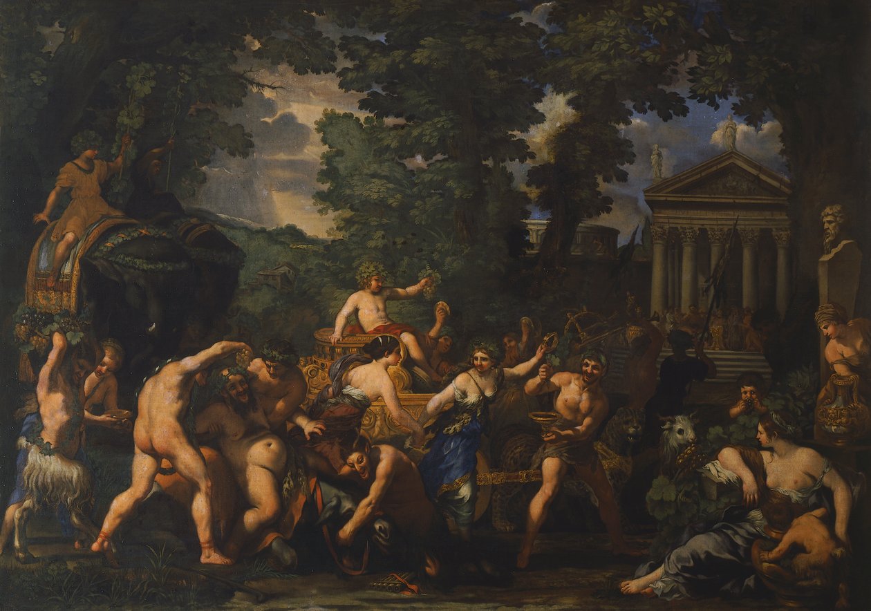 巴克斯的胜利》，皮耶罗-达-科尔托纳（1596-1669）创作。 作者 Pietro da Cortona