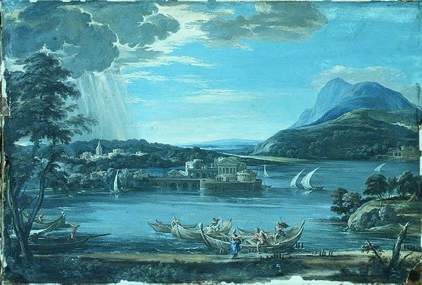 圣徒的召唤。彼得和安德鲁，约1800年（水粉画 作者 彼得罗·达（后）科尔托纳