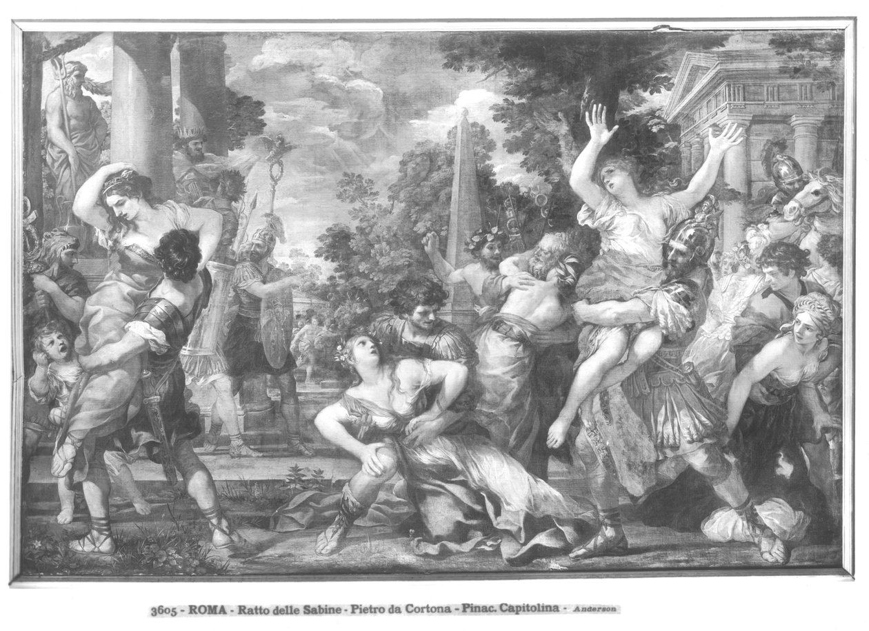 强奸萨宾妇女 作者 Pietro da 1596 1669科尔托纳