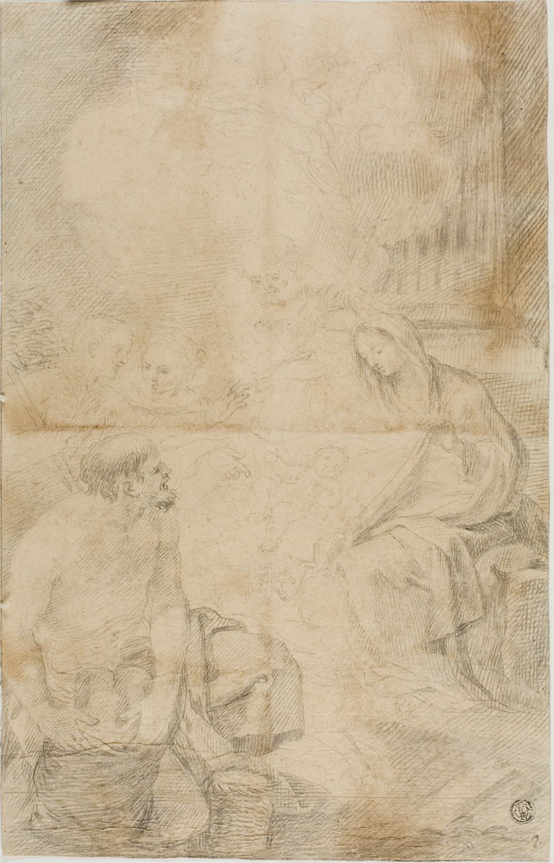 牧羊人的崇拜 作者 Pietro da Cortona