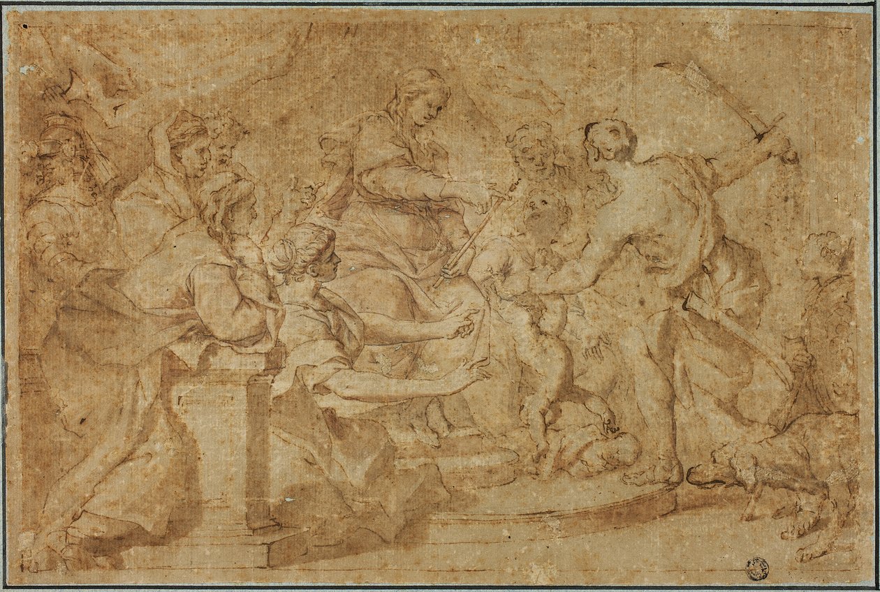 所罗门的审判 作者 Pietro da Cortona