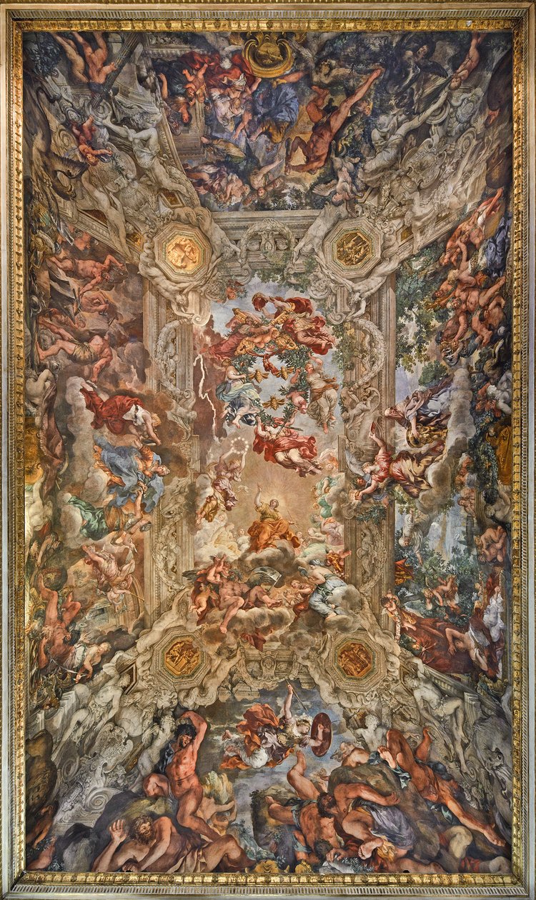 1632-1639年教皇乌尔班八世时期天意的胜利和目的的实现 作者 Pietro da Cortona