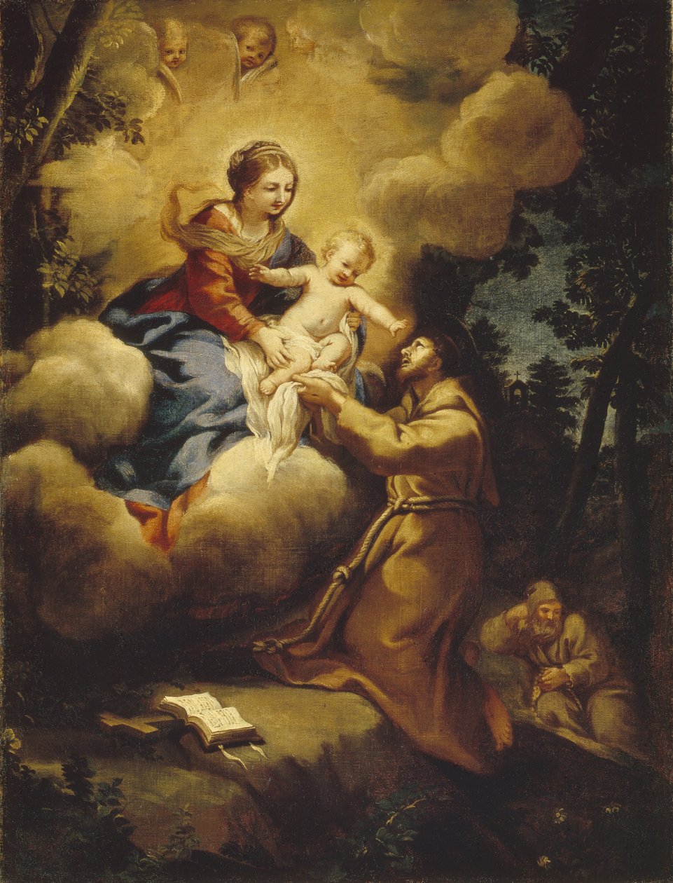 圣弗朗西斯的愿景，1640年代 作者 Pietro da Cortona