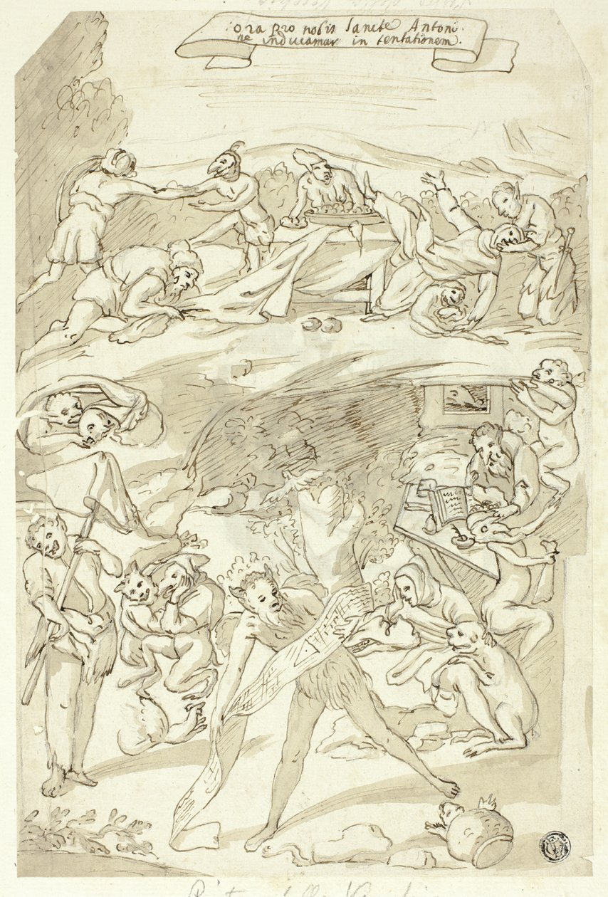 圣安东尼的诱惑 作者 Pietro della Vecchia