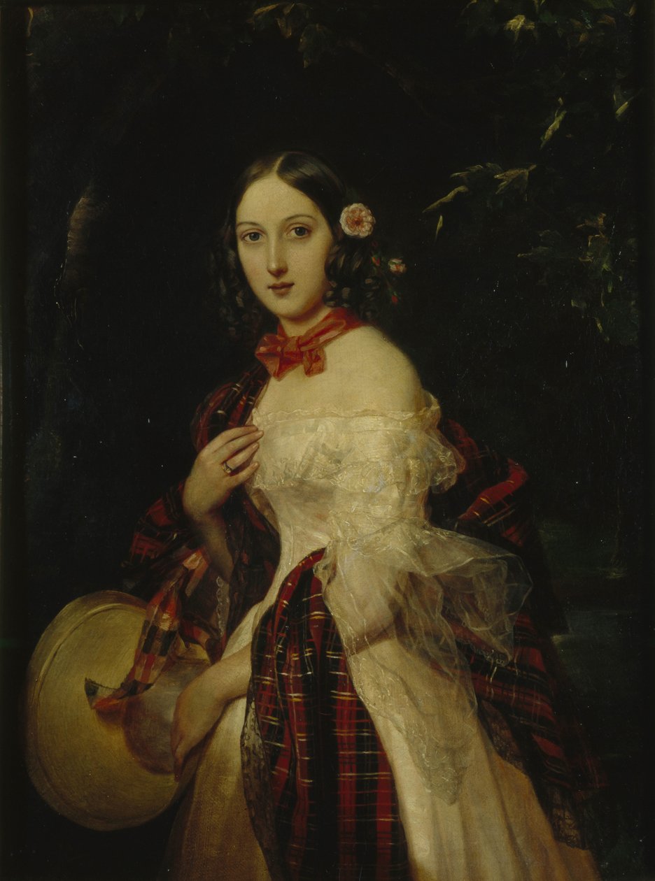 玛丽亚（Maria Arkadyevna）斯托利皮纳·贝克（Stolypina Beck）1819-1889，1839年 作者 皮门·尼基蒂奇·奥尔洛夫（Pimen Nikitich Orlov）