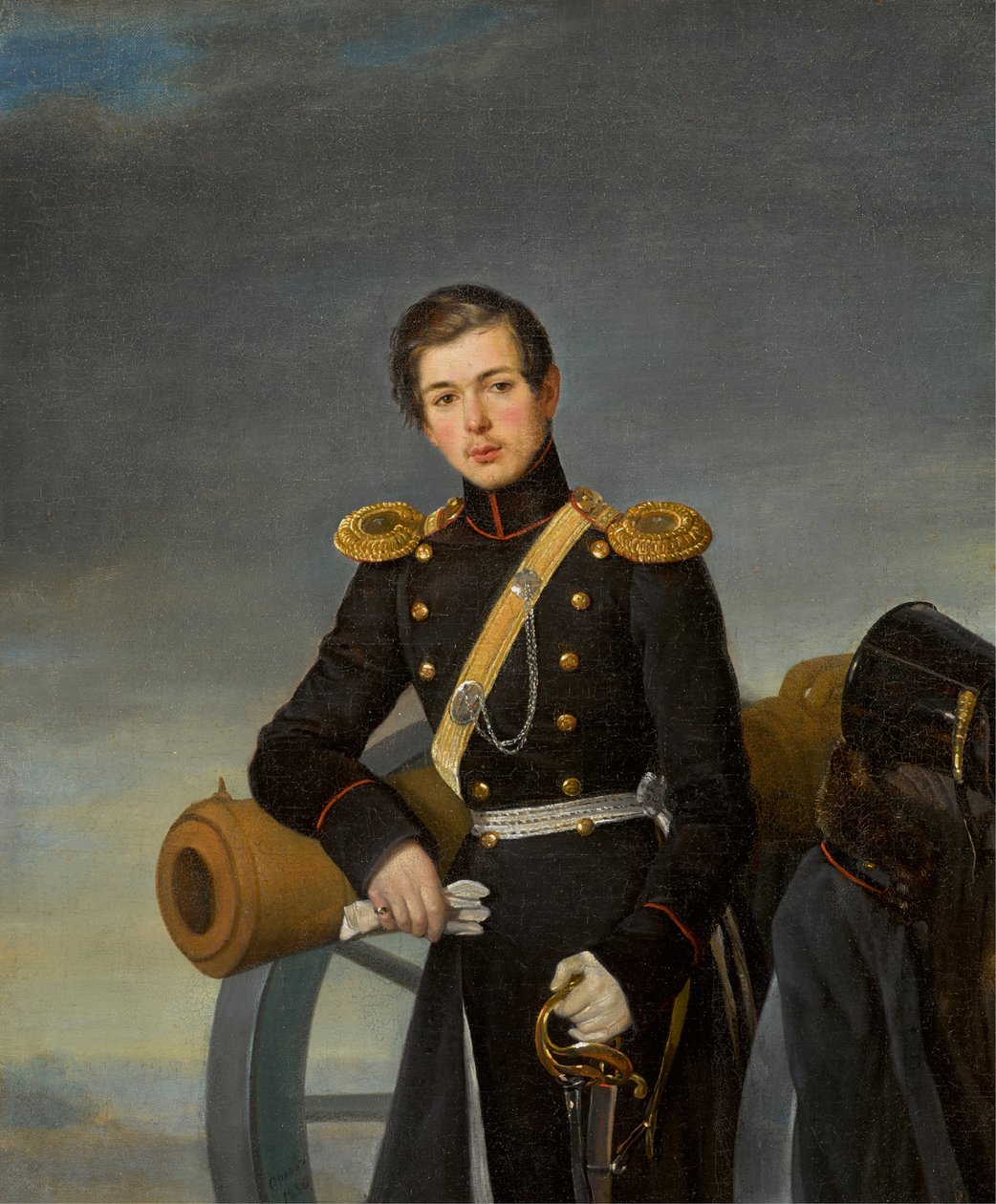 1836年后的亚历山大·尼古拉耶维奇·卡拉赞（1815-1888）肖像。 作者 皮门·尼基蒂奇·奥尔洛夫（Pimen Nikitich Orlov）