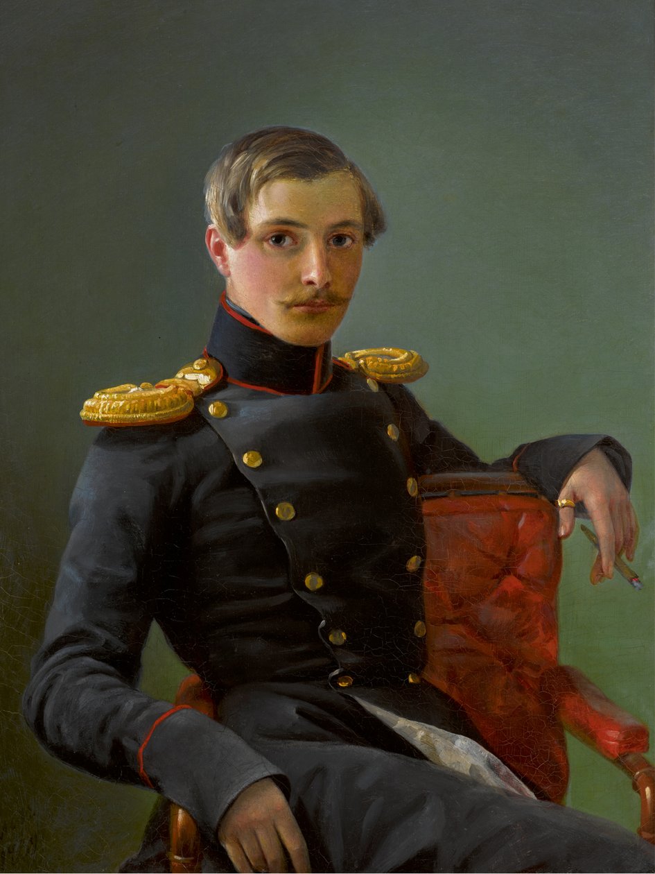 安德烈-尼古拉耶维奇-卡拉姆津的肖像 1814-1854年，1836年。 作者 皮门·尼基蒂奇·奥尔洛夫（Pimen Nikitich Orlov）