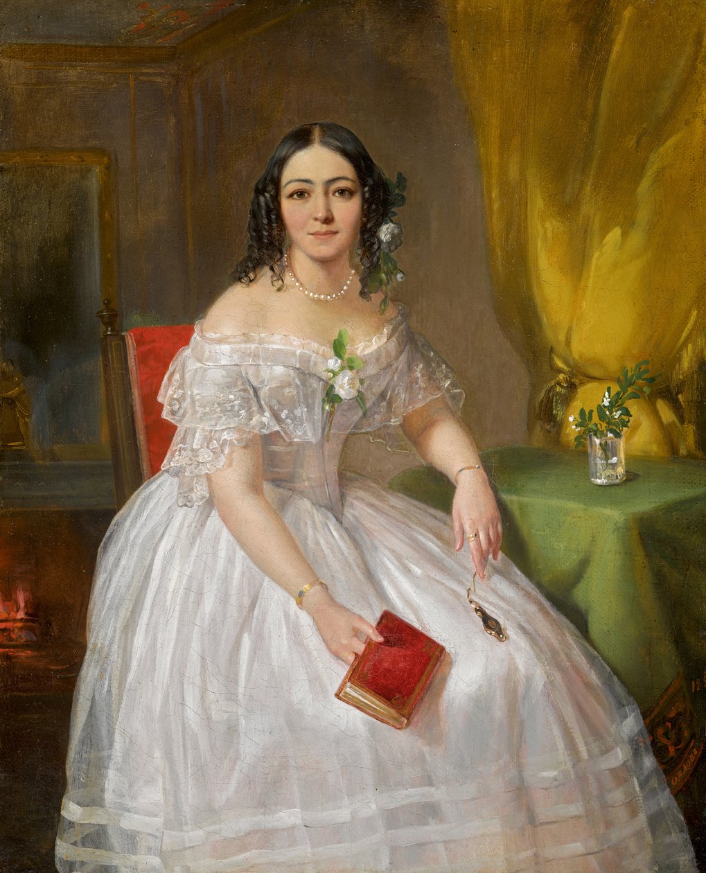 Sophia Nikolayevna Karamzina的画像，1802-1856年，1840年。 作者 皮门·尼基蒂奇·奥尔洛夫（Pimen Nikitich Orlov）