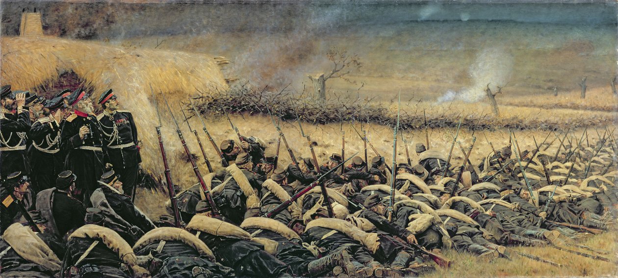 在进攻前，1877-78 作者 彼得·彼得罗维奇（Piotr Petrovitch）Weretshchagin