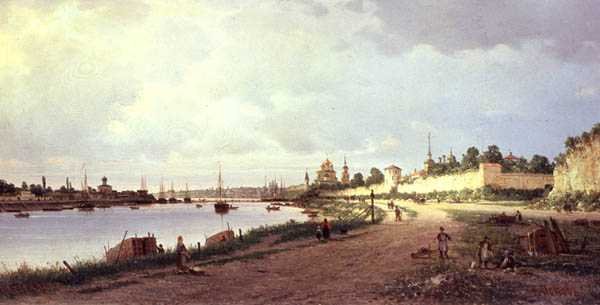 普斯科夫，1876年 作者 彼得·彼得罗维奇（Piotr Petrovitch）Weretshchagin