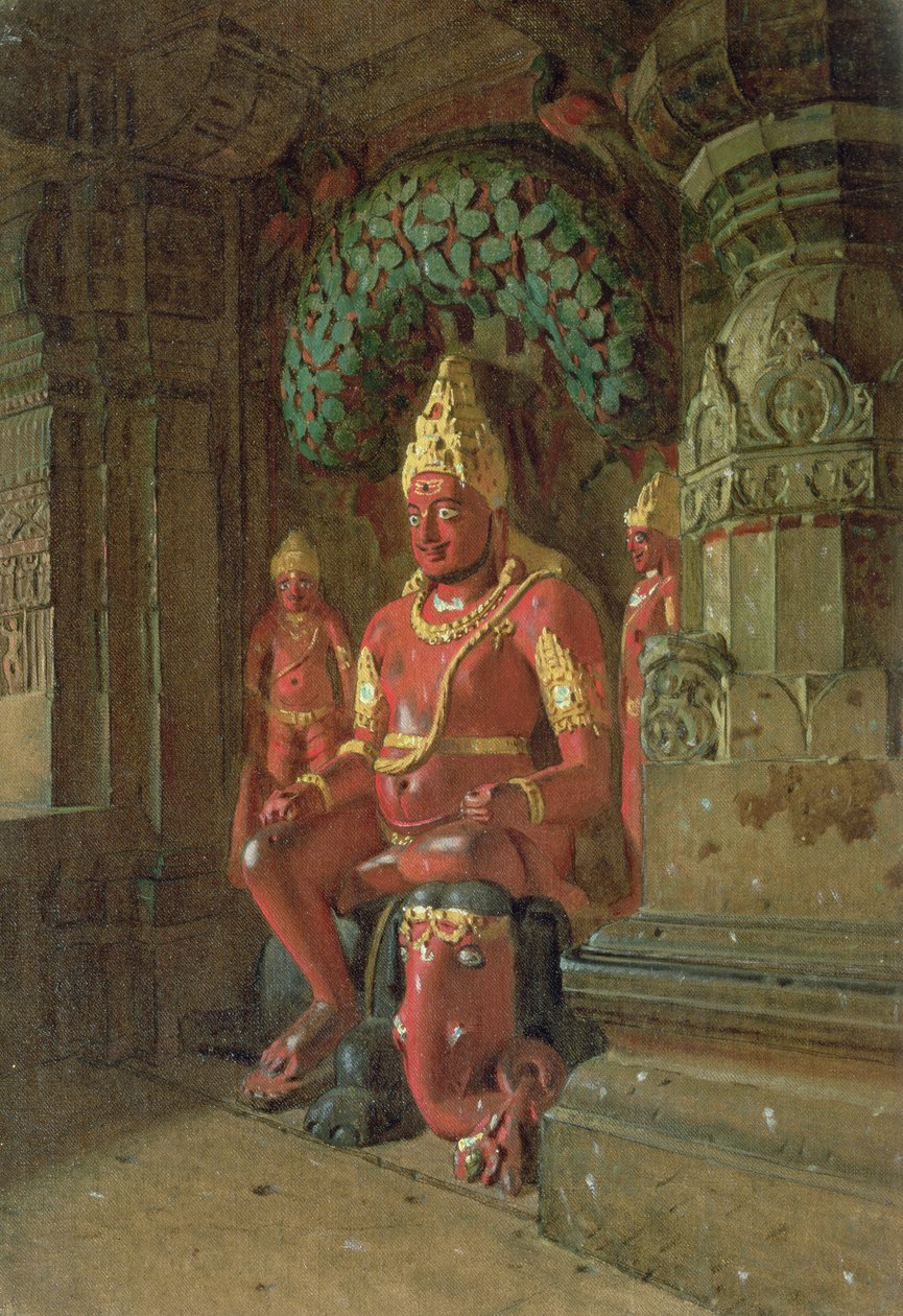 1874年英德拉寺的毗湿奴雕像 作者 彼得·彼得罗维奇（Piotr Petrovitch）Weretshchagin