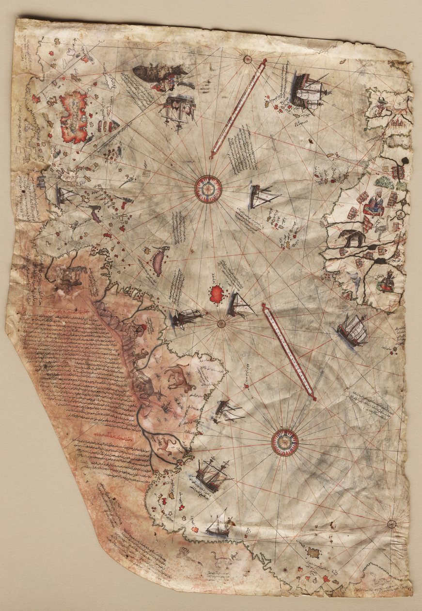皮里-雷斯世界地图，1513 年 作者 皮里雷斯
