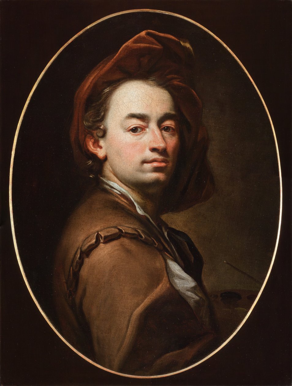 自画像，所谓的Lobkowicz，c.1697 作者 皮特·布兰德尔