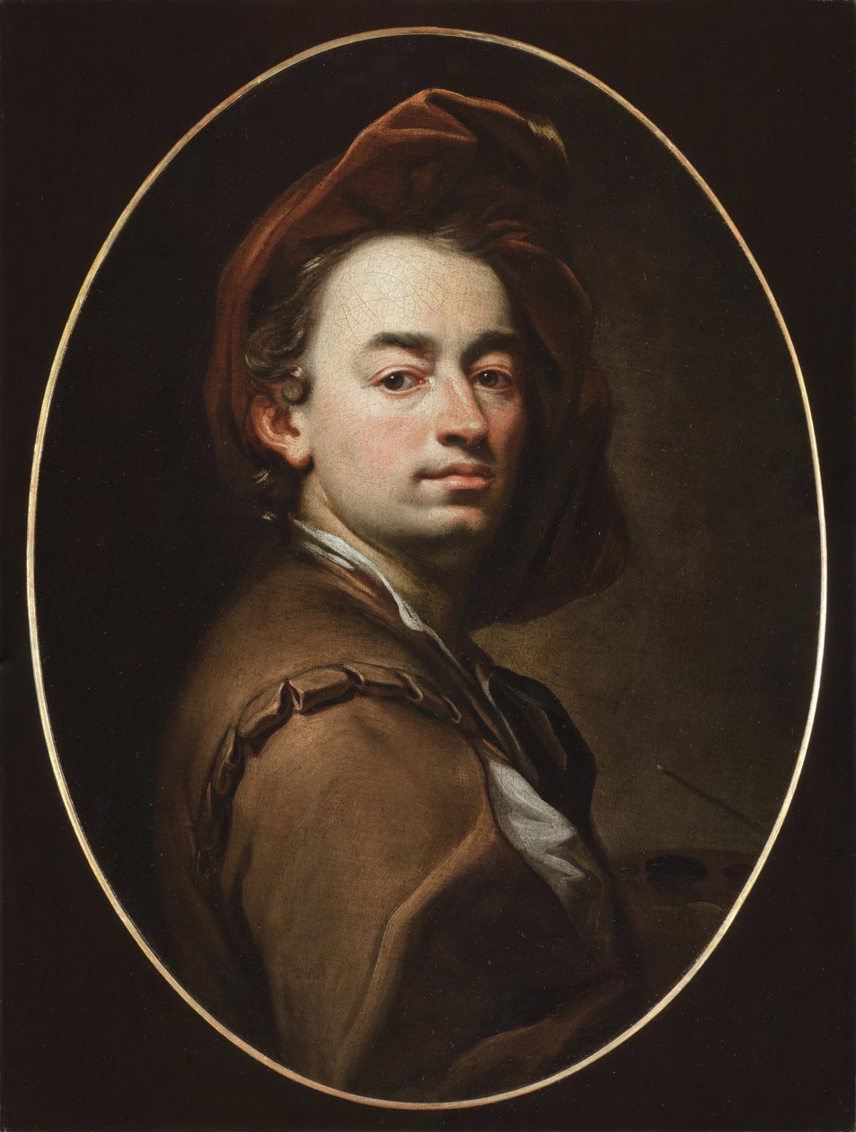 自画像--自画像--Petr Brandl（Peter Johannes ou Jan Petr Brandl）（1668-1735）。布面油画，约1698年，国家美术馆，布拉格。 作者 皮特·布兰德尔