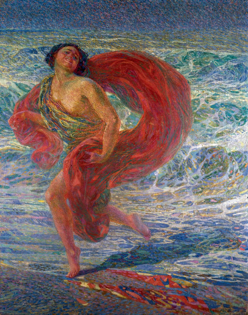 伊莎多拉-邓肯Gioia tirrena, 1914年。 作者 普林尼奥·诺梅利尼