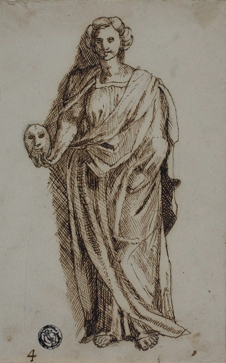 Melpomene 作者 波利多罗·达·卡拉瓦乔
