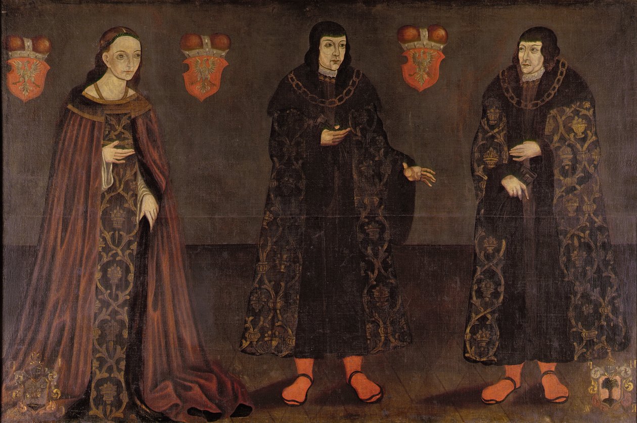 Stanislaw，Janus III和Anna，Mazovian Dukes，1620-40的肖像 作者 波兰学校