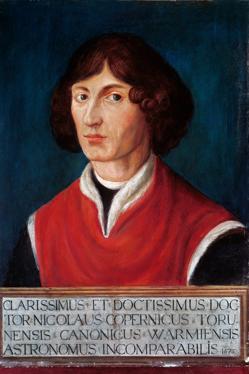 尼古拉斯·哥白尼的肖像 ((Nicolaus Copernicus 作者 波兰学校