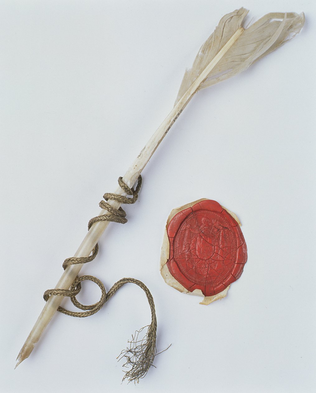 羽毛笔和蜡封，1802 作者 波兰学校