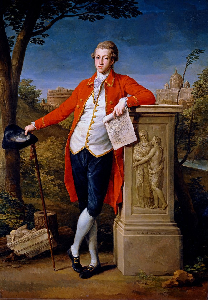 Francis Basset，第一男爵邓斯坦维尔和巴塞特的肖像（1757-1835） 作者 庞培·巴托尼