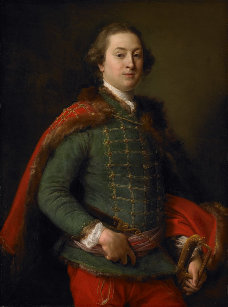 John Woodyeare的肖像，1750年 作者 庞培·吉罗拉莫·巴托尼