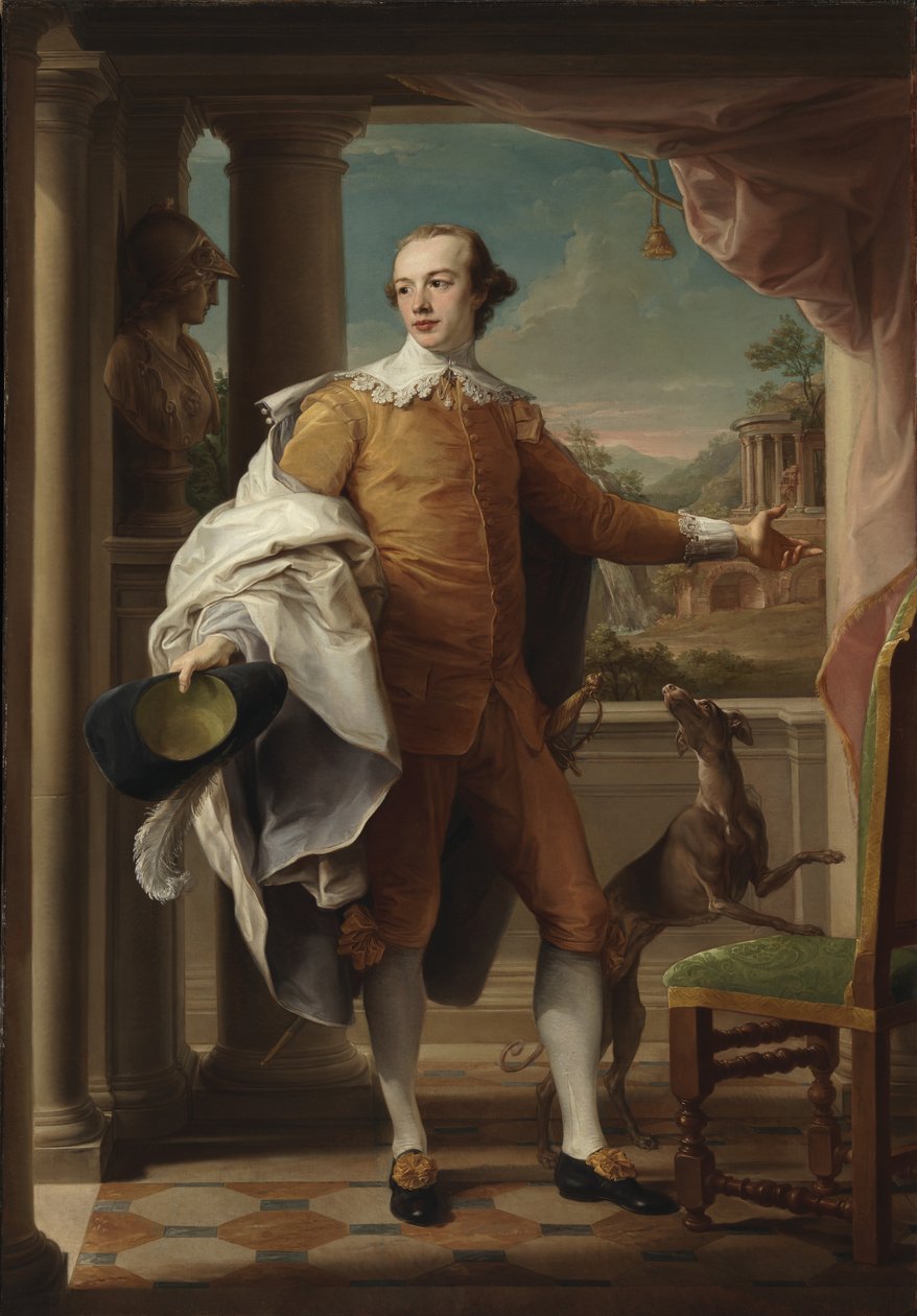 Wyndham Knatchbull-Wyndham爵士的肖像，1758-59 作者 庞培·吉罗拉莫·巴托尼