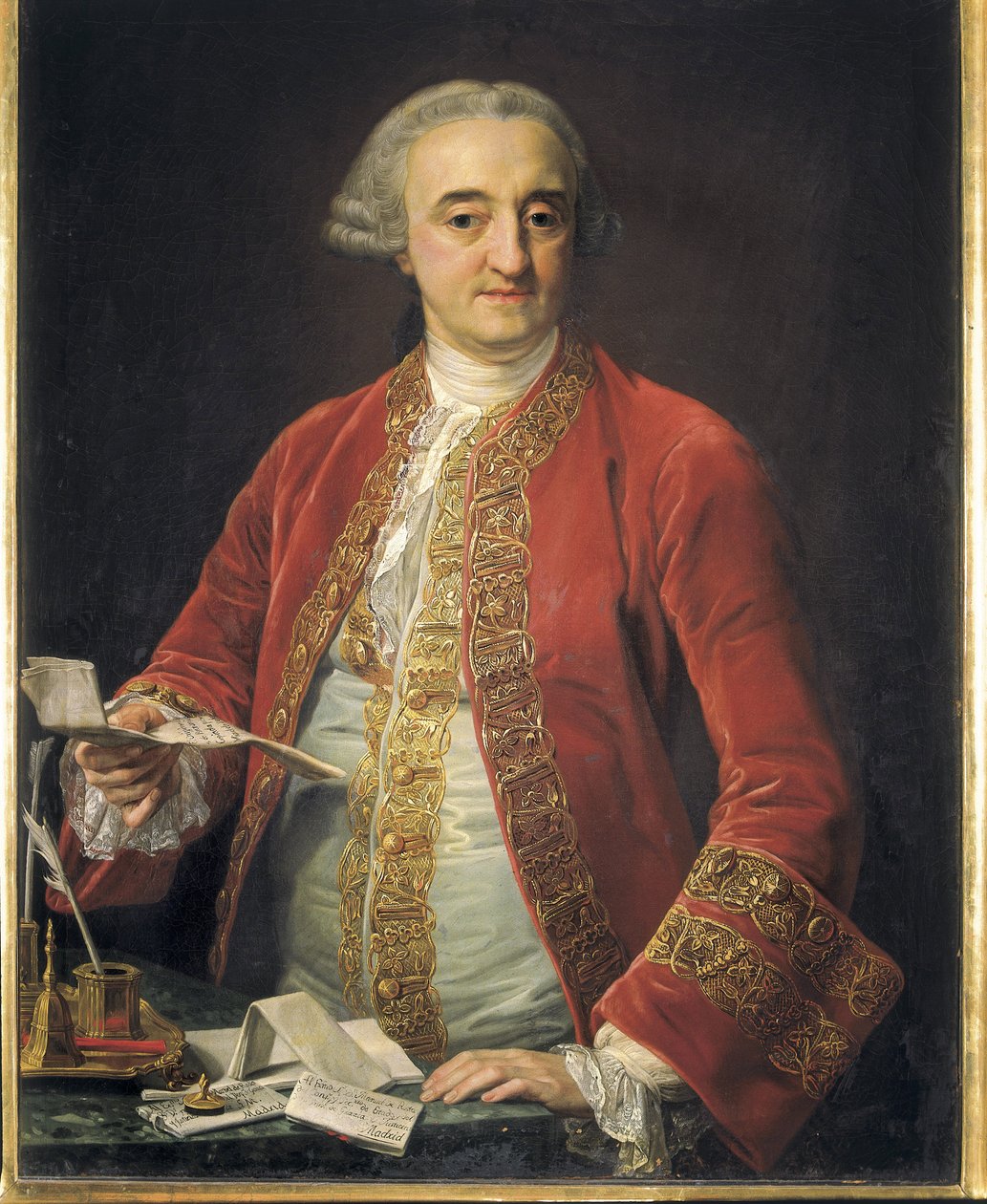 RHODA、Manuel Rhoda 和 Arrieta，标记为（1706-1782 年）。 西班牙政治（布面油画） 作者 庞培·吉罗拉莫·巴托尼