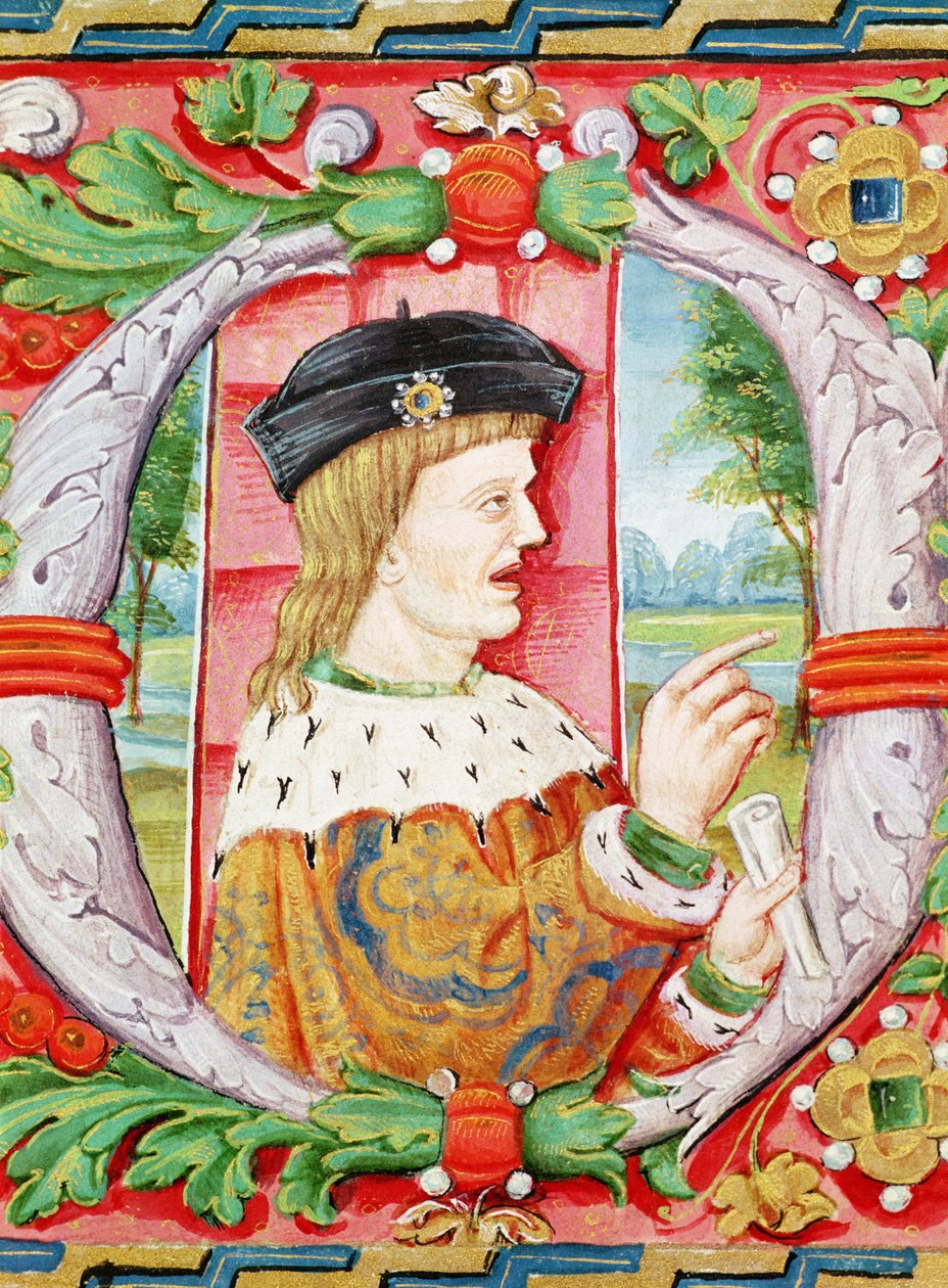 曼努埃尔一世（1469-1521）“幸运之王”，葡萄牙国王，来自&39;Lettura Nova&39;，来自Alem Duoro，1513 作者 葡萄牙语学校