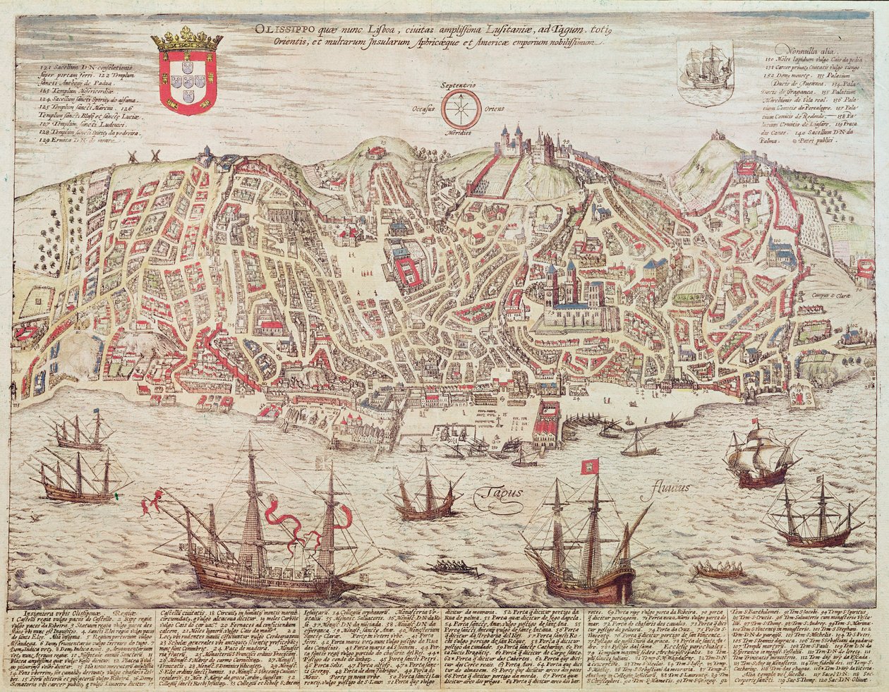 里斯本全景，1572年 作者 葡萄牙语学校