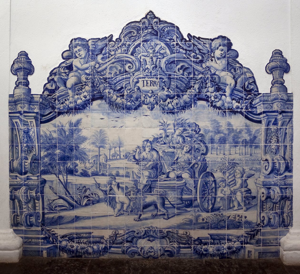 地球的寓言--Azulejos，彩绘辉石 作者 葡萄牙语学校